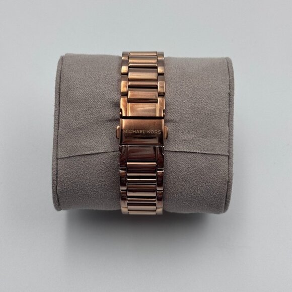 Michael Kors Sawyer Watch MK6282 Women's Rose Gold Tone Chronograph 38mm & box - Picture 8 of 16